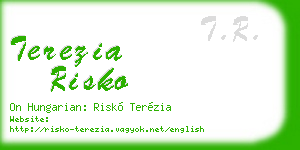 terezia risko business card